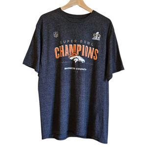 NFL Pro Line Broncos Super Bowl Champions 50th Grey Men's XLarge